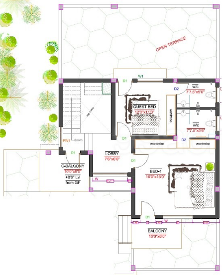 First Floor Plan jayam nagar plot 1 Floor Plan First Floor Plan