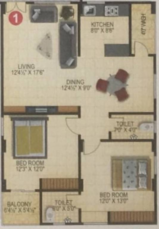 Floor Plan suryas yogitha enclave Floor Plan Floor Plan