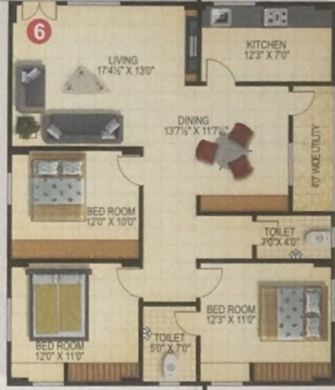 Floor Plan suryas yogitha enclave Floor Plan Floor Plan