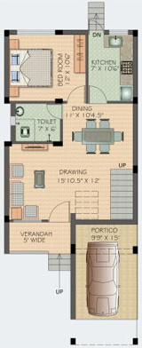 Ground Floor Plan highland city villa Floor Plan Ground Floor Plan