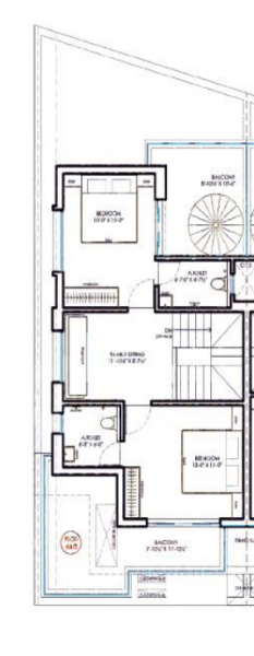  alaknanda-bungalows Floor Plan First Floor Plan