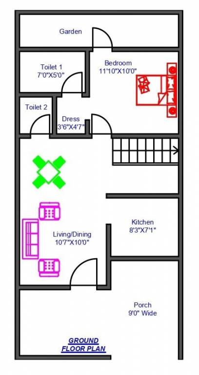  soumya vihar Floor Plan Ground Floor Plan