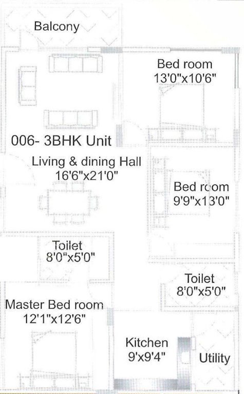  neeladri paradise Floor Plan Floor Plan