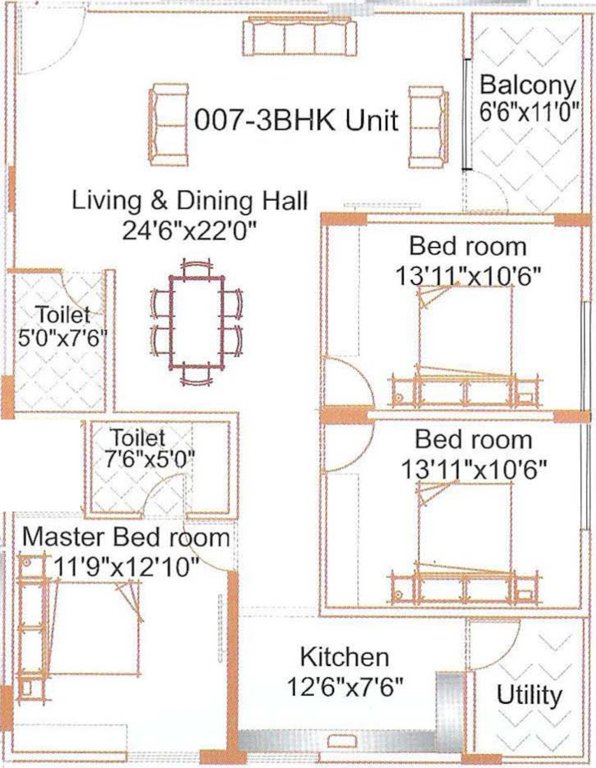  neeladri paradise Floor Plan Floor Plan