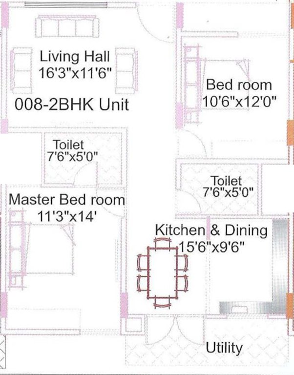  neeladri paradise Floor Plan Floor Plan