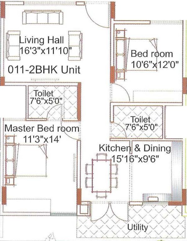  neeladri paradise Floor Plan Floor Plan