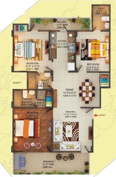  prime 390 phase 3 Floor Plan Floor Plan
