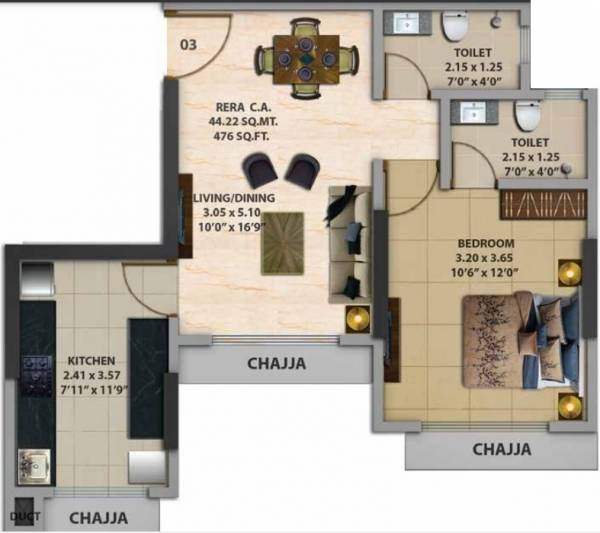  srishti-harmony-iii-phase-ii-c-wing Floor Plan Floor Plan