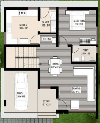  spring green villas Floor Plan Ground Floor Plan