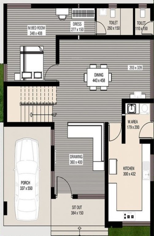  spring green villas Floor Plan Ground Floor Plan