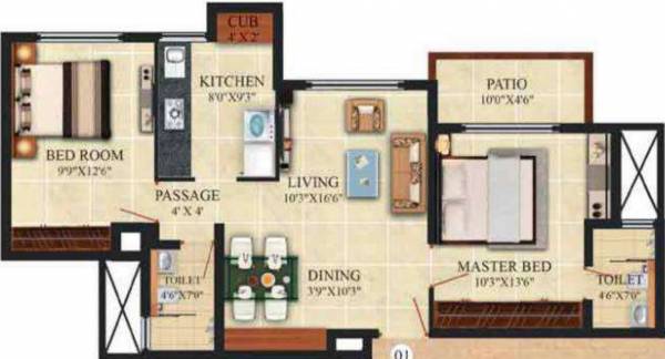  hometown-1 Floor Plan Floor Plan