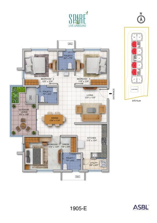  spire Floor Plan Floor Plan