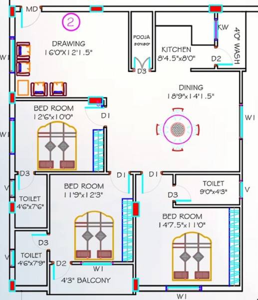  avantikas-aparna Floor Plan Floor Plan