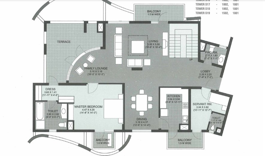  the close south Floor Plan Lower Level Duplex Plan