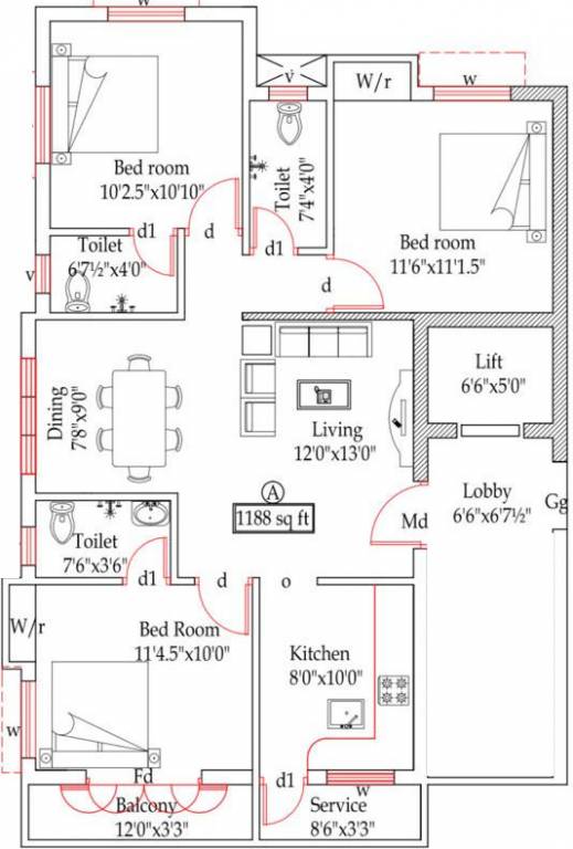  aishvar flats Floor Plan Floor Plan