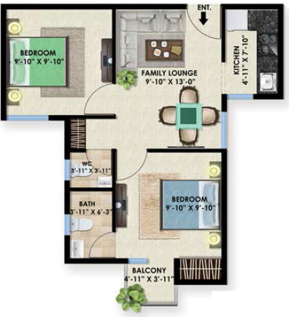  greens lotus Floor Plan Floor Plan