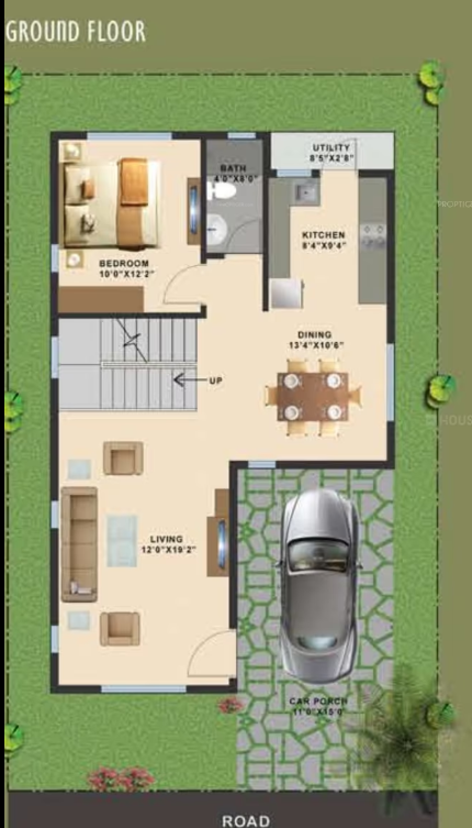  county Floor Plan Ground Floor Plan