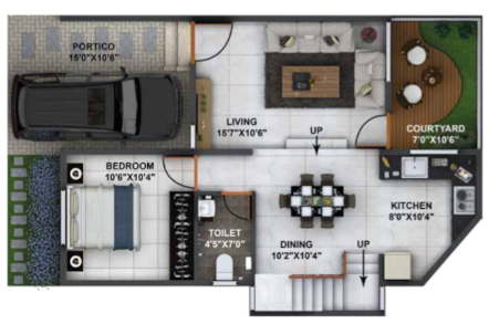 indraprastha Floor Plan Ground Floor Plan