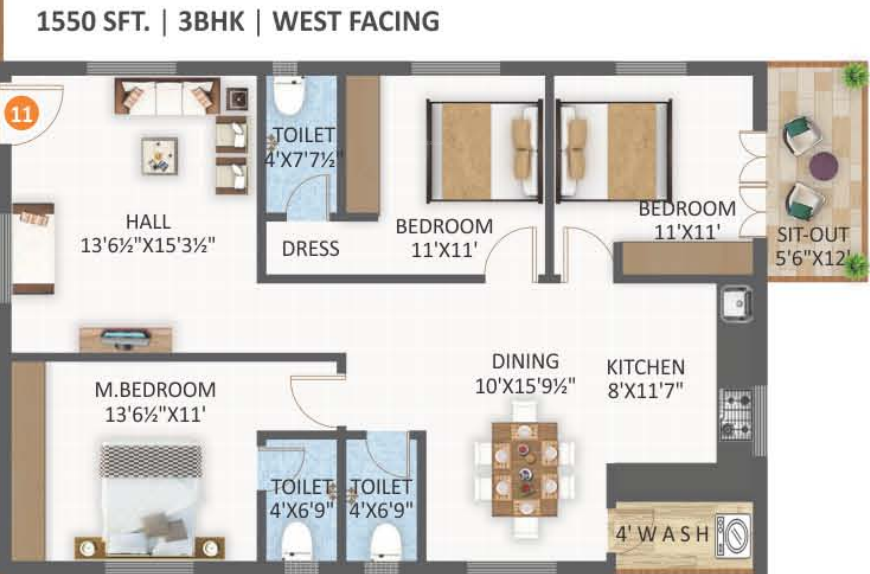 Floor Plan nayans nature springs Floor Plan Floor Plan