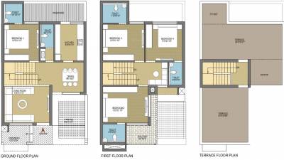  bunglows Floor Plan Ground Floor Plan