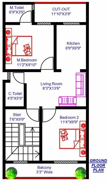 Ground Floor Plan krishna-villa Floor Plan Ground Floor Plan