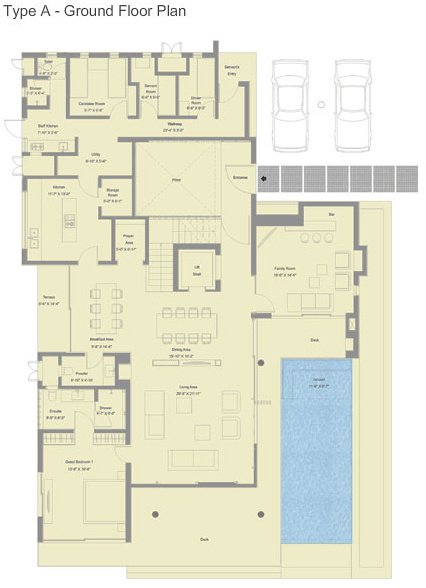  ashok nirvaan phase 3 Floor Plan Ground Floor Plan
