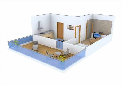 floorPlan of Karan Constructions Karan 3 Unit Apartment