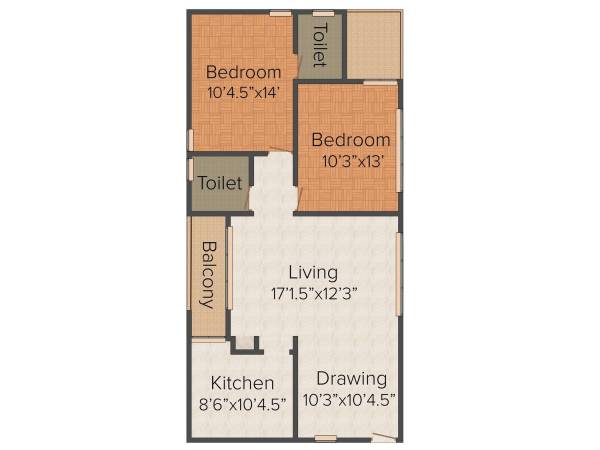 floorPlan of Meridian Constructions Hyderabad Meridian Pride