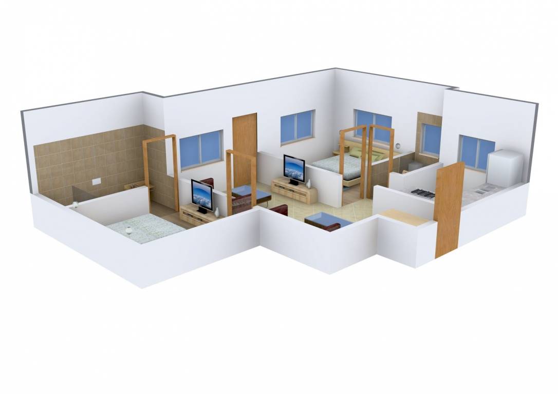 806 sq ft 2 BHK 1T Apartment for Sale in Anu Builders Anu Avnita Flats ...