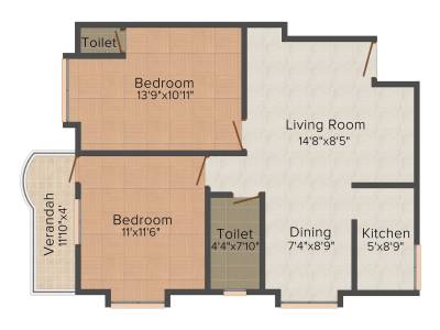 floorPlan of Shakuntala Ackruti Geetobitan