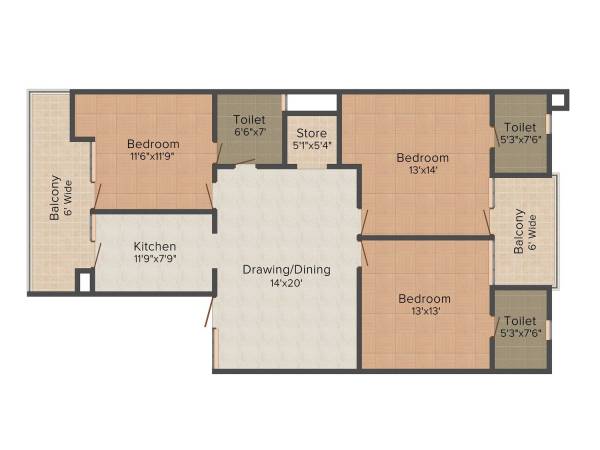 floorPlan of K Soni Builders KSB Greens