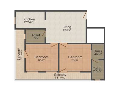 floorPlan of A B A B Bhasin Homes - II