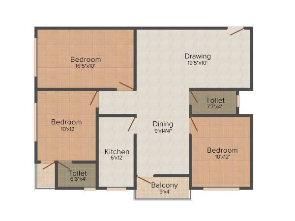 floorPlan of Agrani IOB Nagar