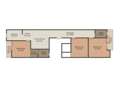 floorPlan of Kailash Builders Kailash Homes - I