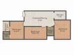 floorPlan of Kohinoor Apartment 3