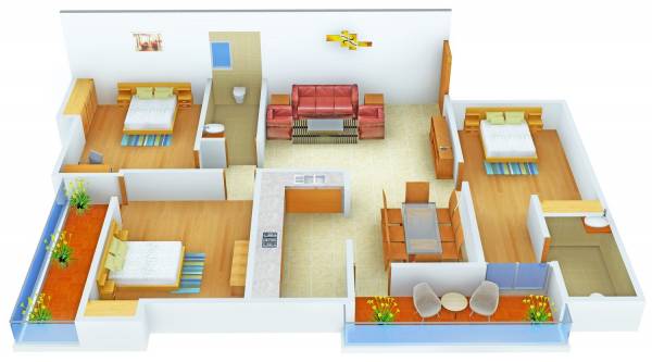 floorPlan of JP Construction Ranchi JP Nibedita