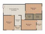 floorPlan of Yash Buildcon Jaipur Yash Apartment-268PN