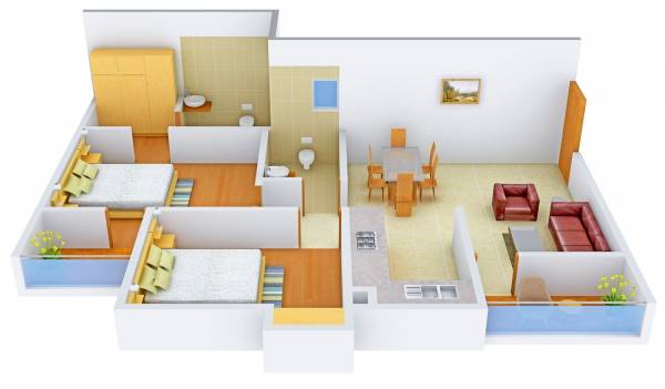 floorPlan of Omega Urban Greens Phase 1