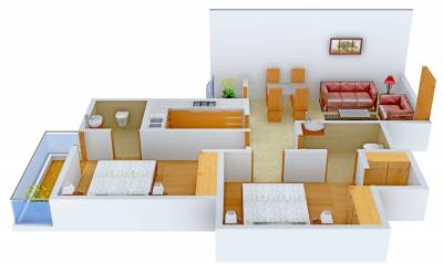 floorPlan of Ahuja Properties Ahuja Floors - V