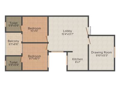 floorPlan of Ahuja Properties Ahuja Floors - IV