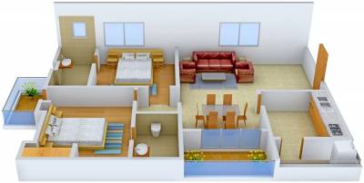 floorPlan of Oberoi Properties Oberoi Floors - I