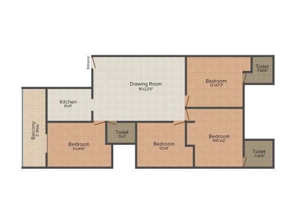 floorPlan of Jain Buildwell Jain Homes - 11