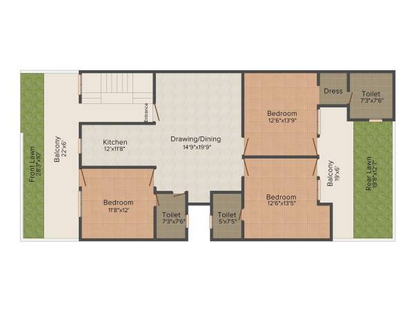 floorPlan of YK Y K Aggarwal Homes - 4