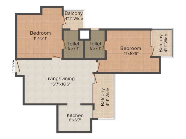 floorPlan of Amrapali Bollywood Towers