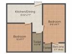 floorPlan of Reputed Rohan Neelkanth Apartment