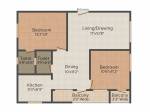 floorPlan of Akruthi Ventures Hyderabad Aishwarya s Hibiscus