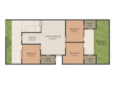 floorPlan of Radhika Radhika Homes - 6