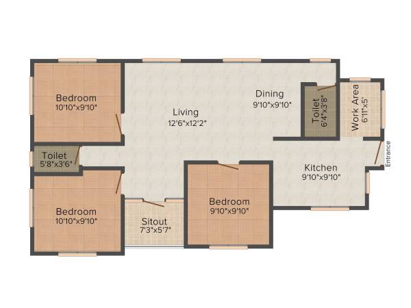 floorPlan of Aggarwal Aggarwal Floors 1