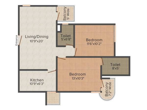 floorPlan of Shri Shakti Constructions Purva Mithra JMR Rose