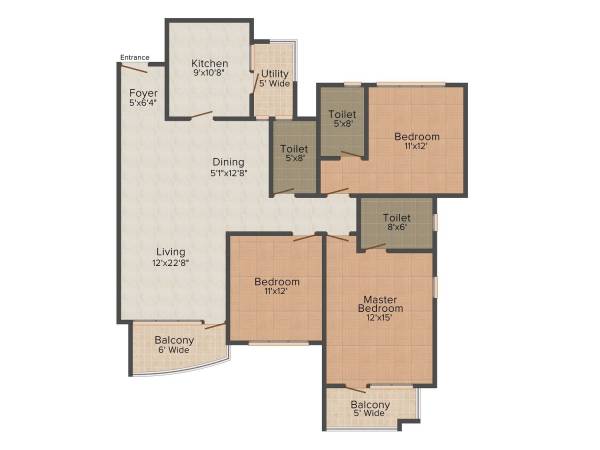 floorPlan of Puravankara Sky Condos Series - I